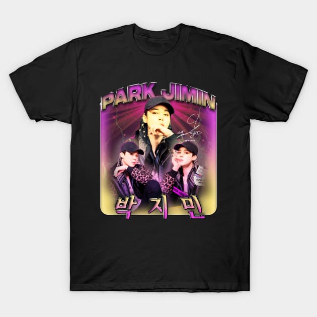 BTS JIMIN BOOTLEG T-SHIRT T-Shirt by Vinsgraphic 